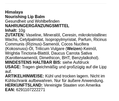 Nourishing Lip Balm - 10 grams