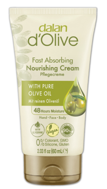 Dalan d’Olive Hand & Body Cream mit reinem Olivenöl – 60 ml